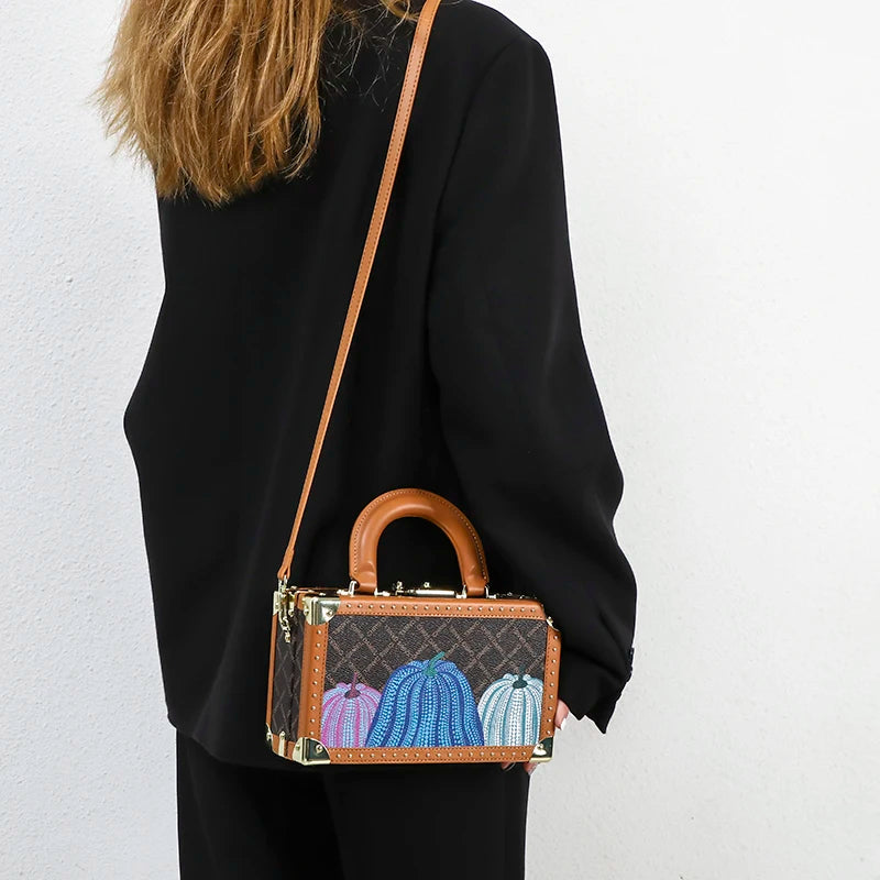 Leather Box Handbag