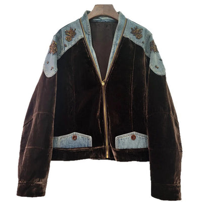 Patchwork Velvet Jacket