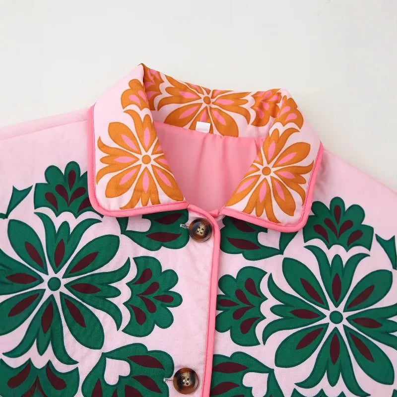 Quilted Print Jacket