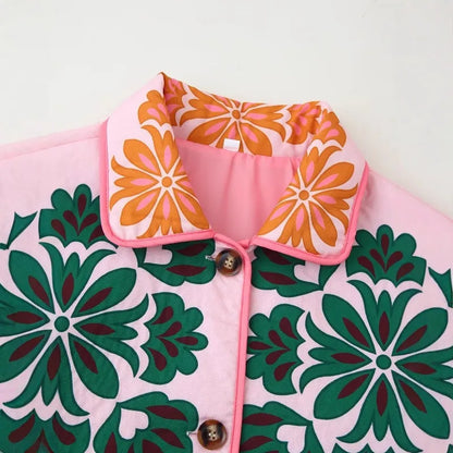 Quilted Print Jacket