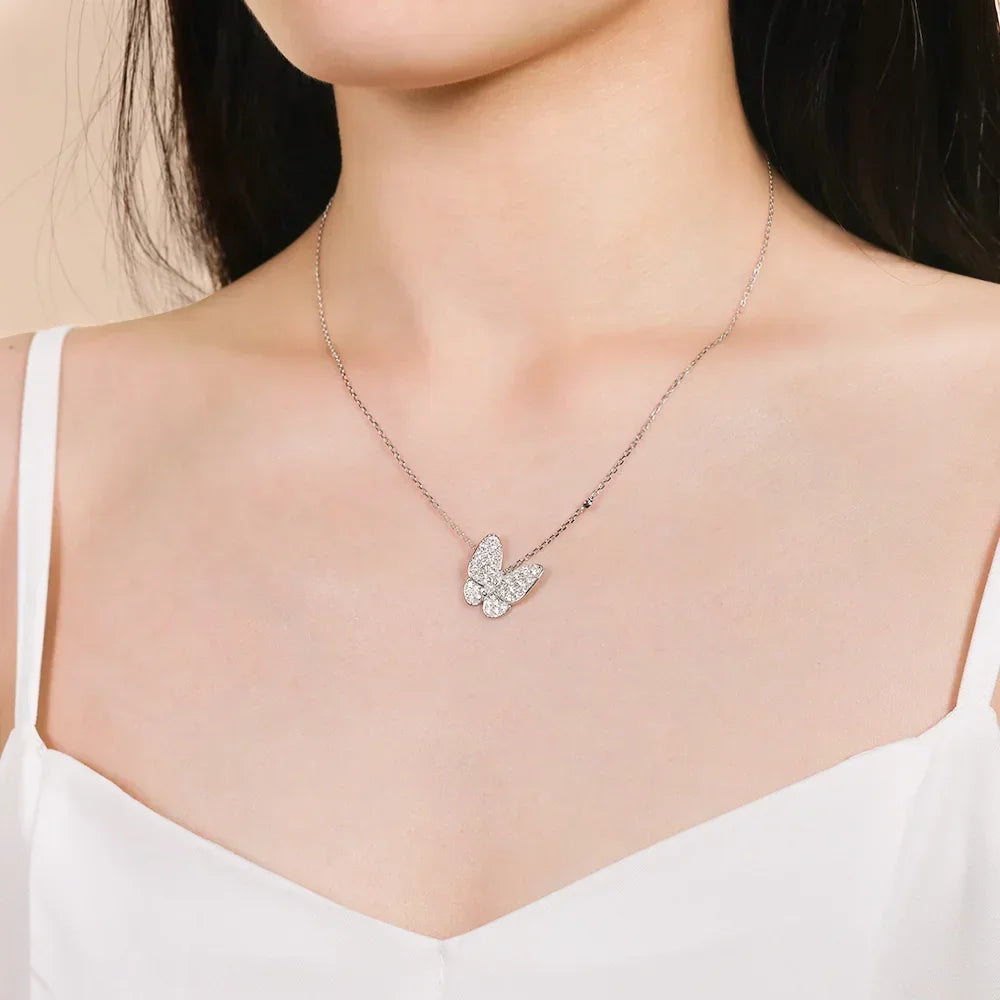 Butterfly Moissanite Necklace