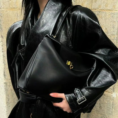 Large Capacity PU Leather Tote Bag