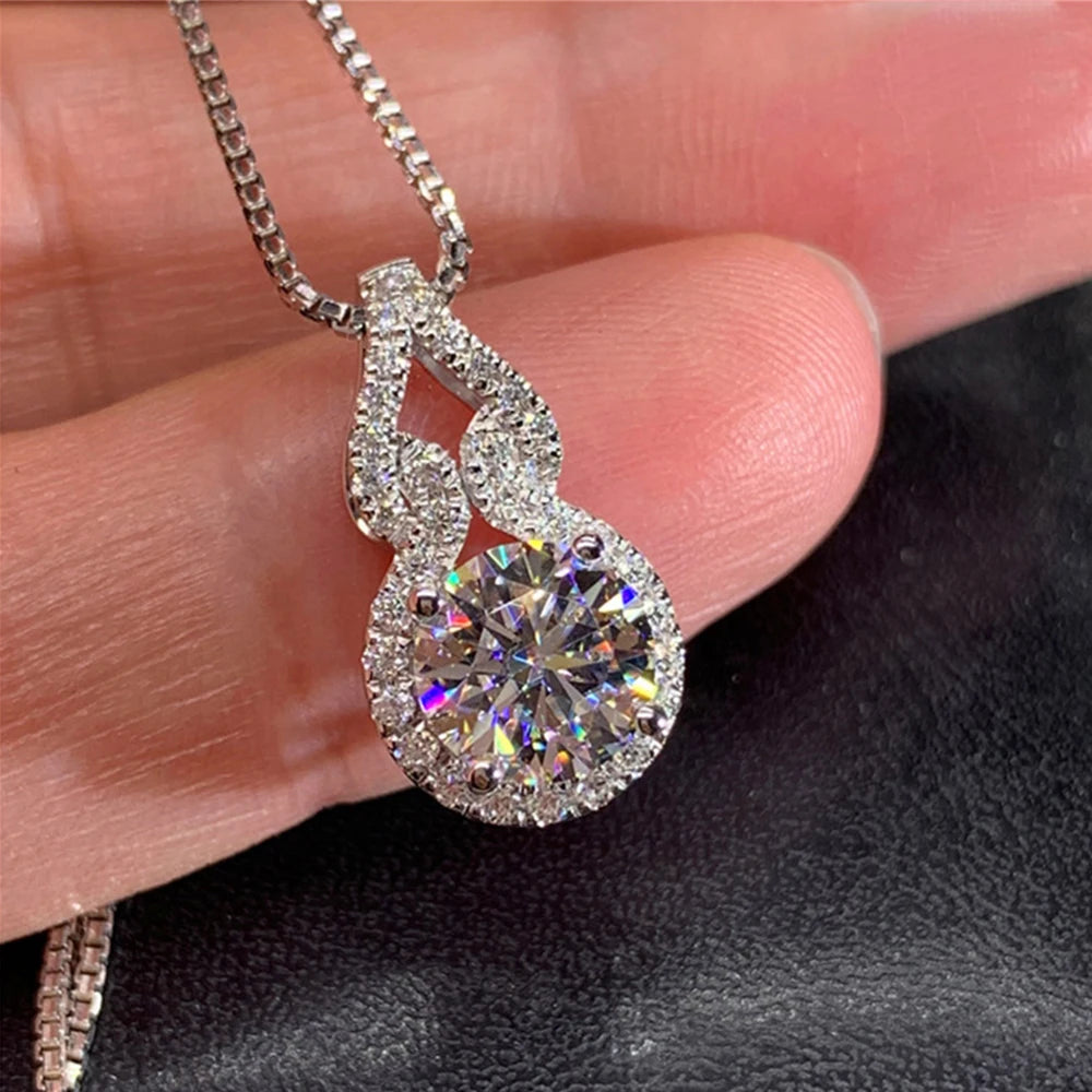 Moissanite Pendant Necklace
