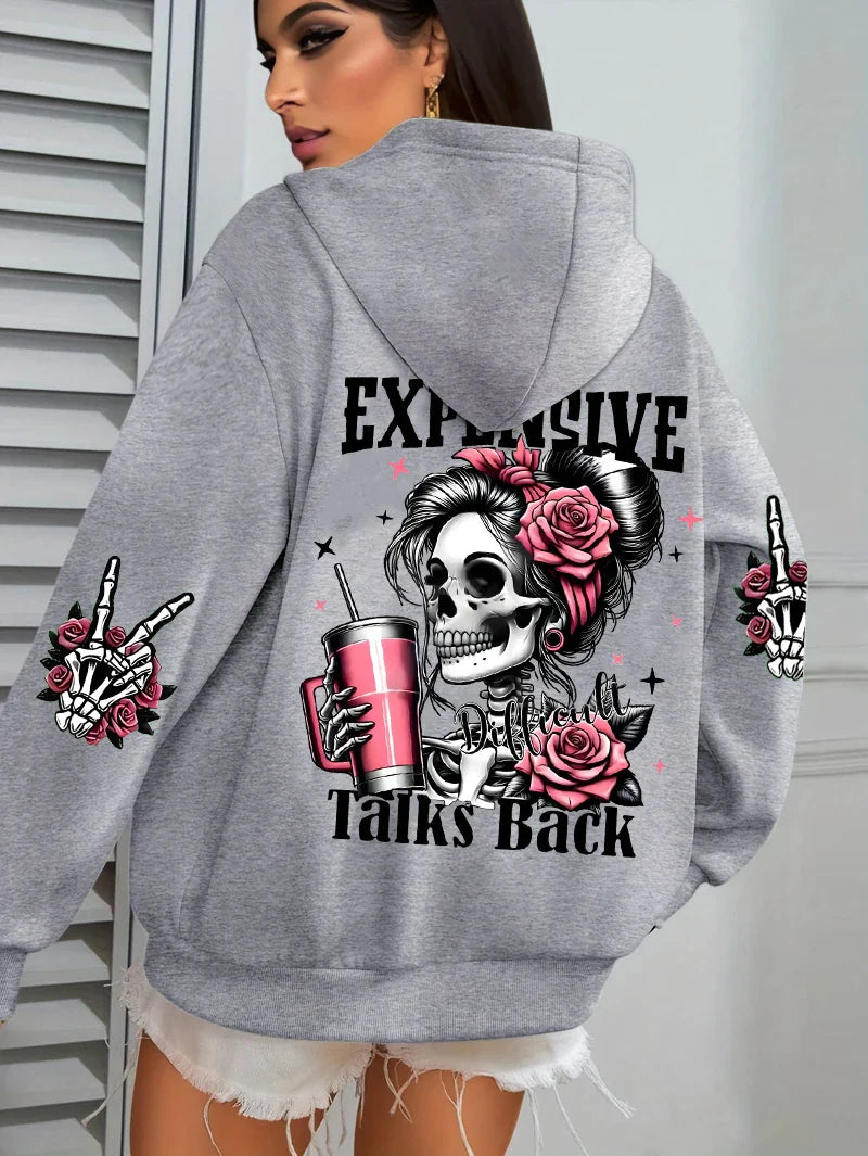 Funny Graphic Fleece Hoodie
