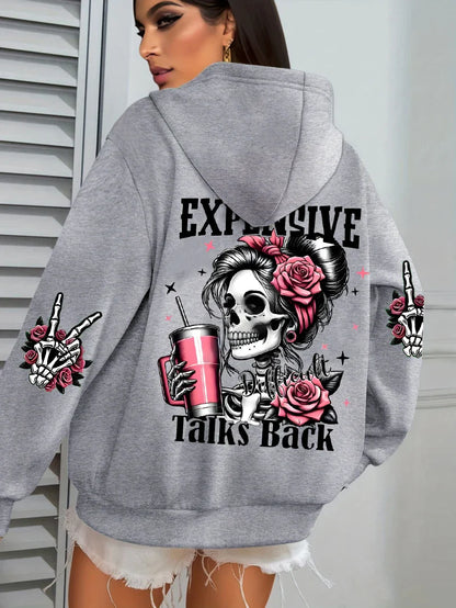 Funny Graphic Fleece Hoodie
