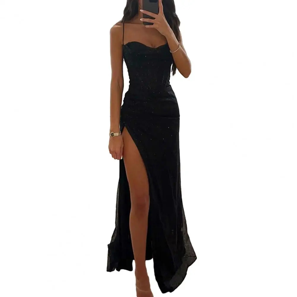 Women’s Shiny Sequin Evening Dress