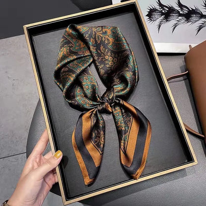 High-End Small Silk Scarf