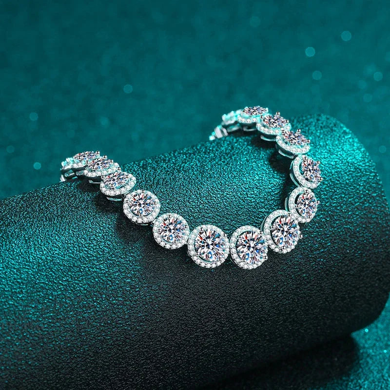 D Color Moissanite Tennis Bracelet