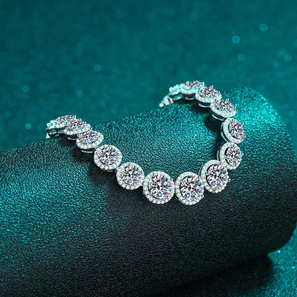 D Color Moissanite Tennis Bracelet