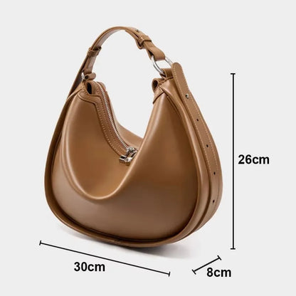 Half Moon Leather Bag