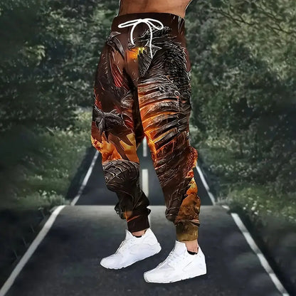 Lion print sweatpants
