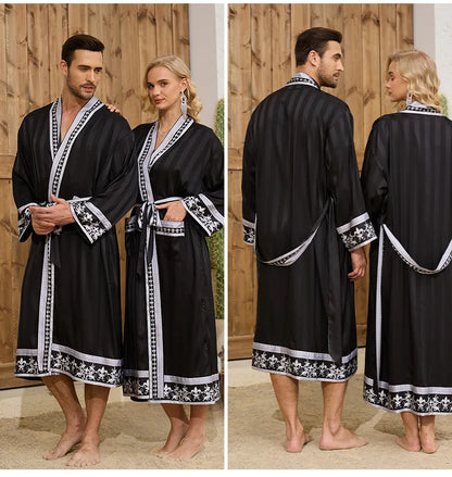Autumn Baroque Style Couple Robe