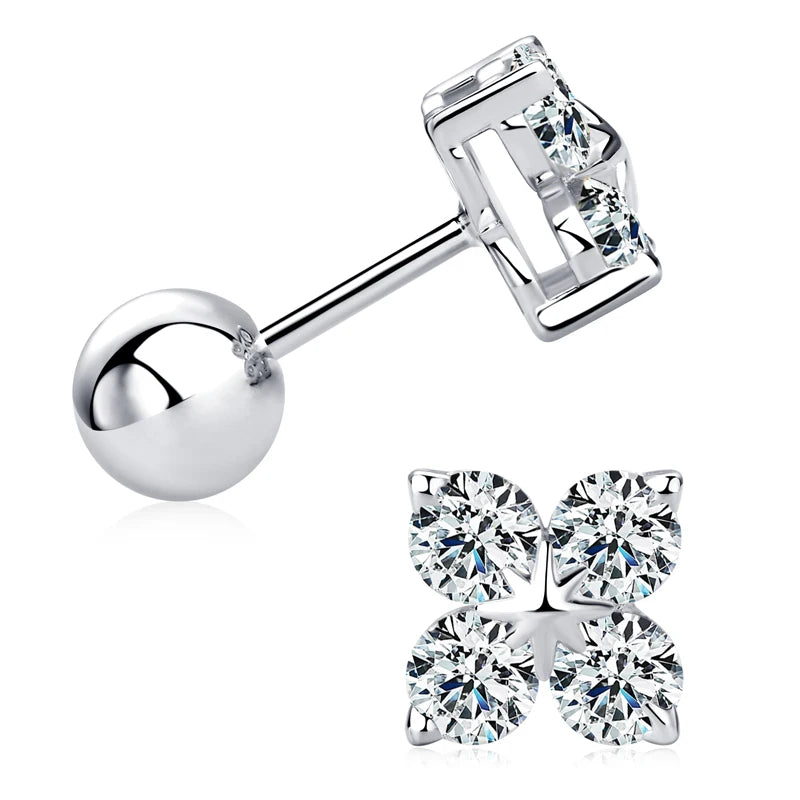 Clover Moissanite Earrings