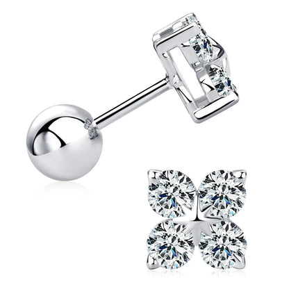 Clover Moissanite Earrings