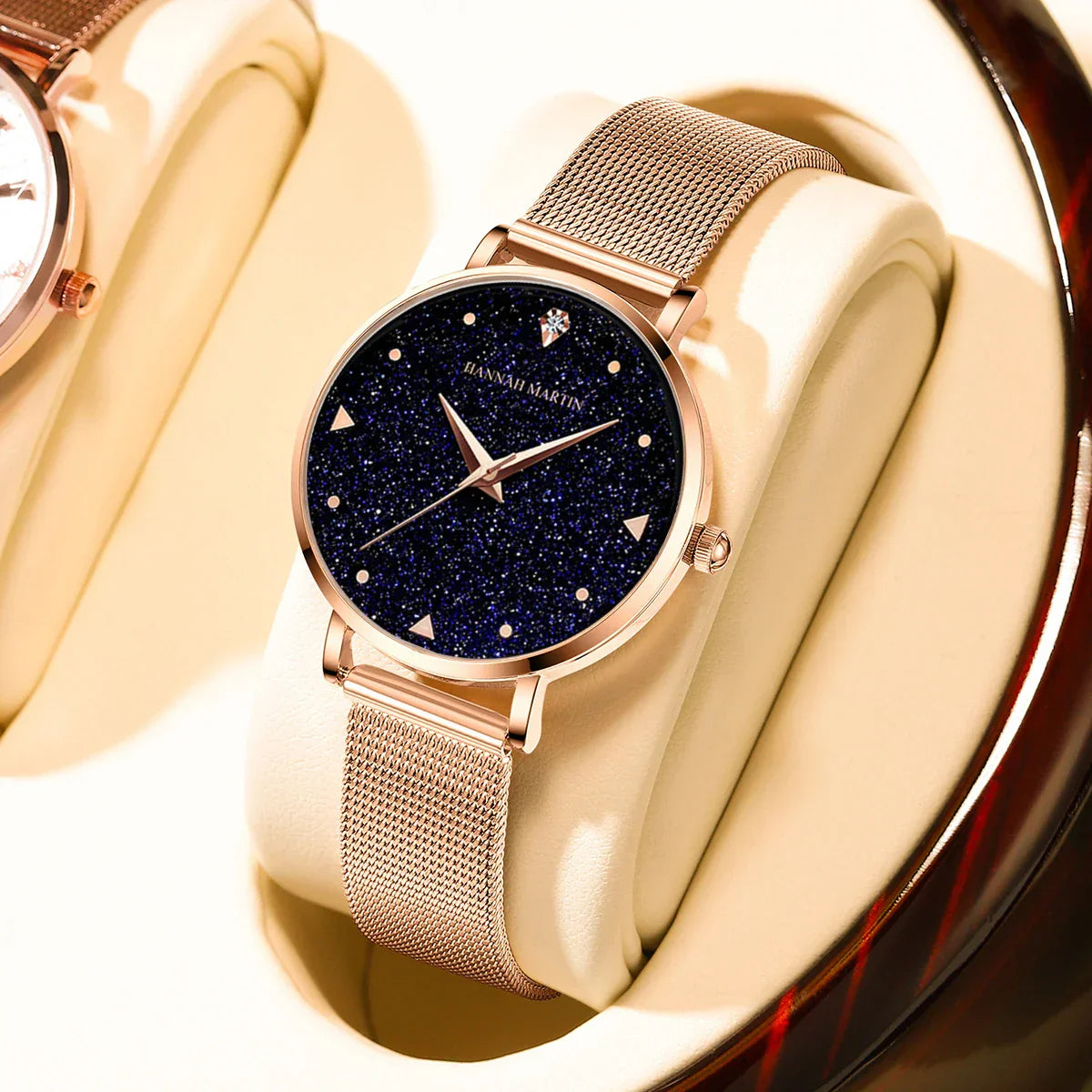 Rose Gold Rhinestone Women’s Watch