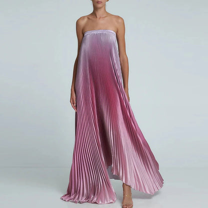 Fanbety Elegant Sleeveless Off-Shoulder Gradient Gown