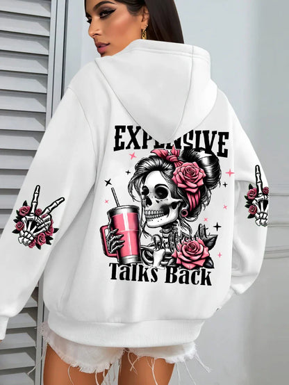 Funny Graphic Fleece Hoodie