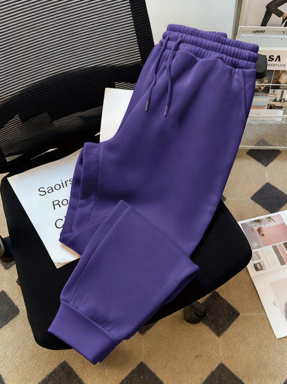 Solid fleece sweatpants