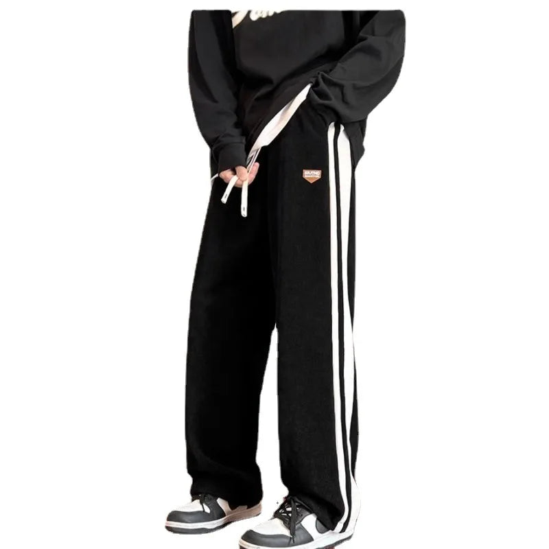 Corduroy straight pants