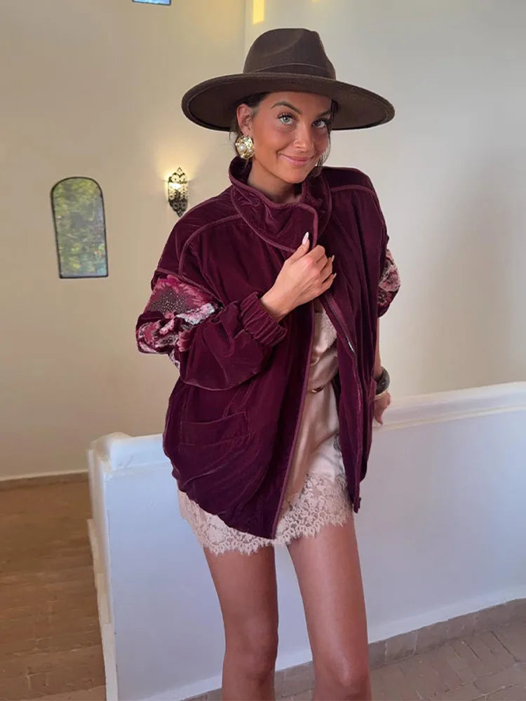 Floral Velvet Jacket