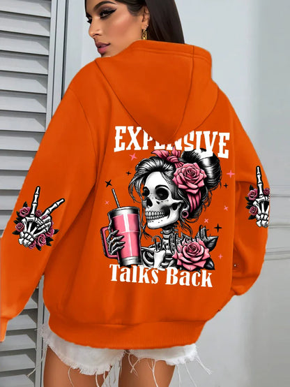 Funny Graphic Fleece Hoodie