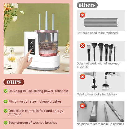 3-in-1 Electric Makeup Brush Cleaner
