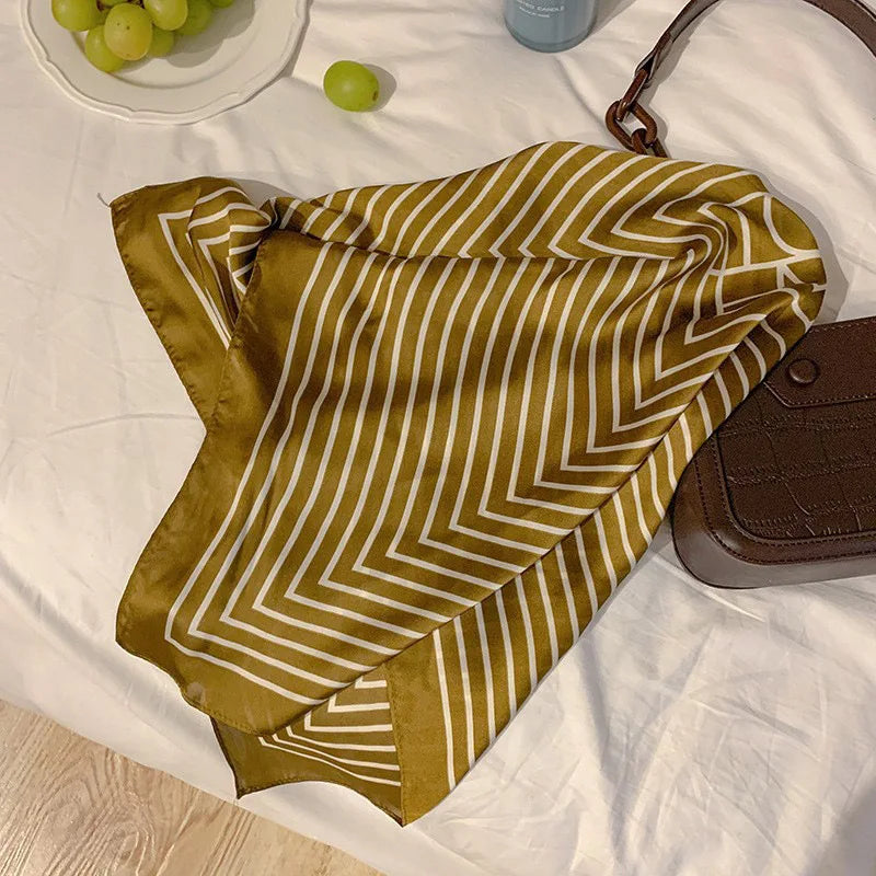 High-End Small Silk Scarf