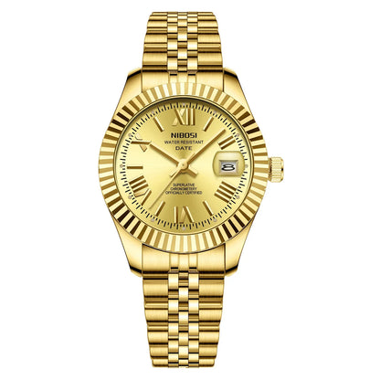 Elegant Gold Quartz Women’s Watch