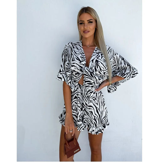 Zebra Print Jumpsuit