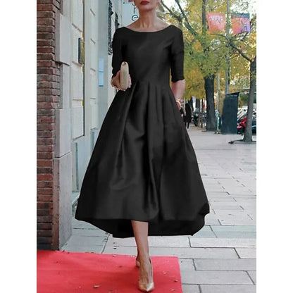 Elegant Pleated Midi Dress