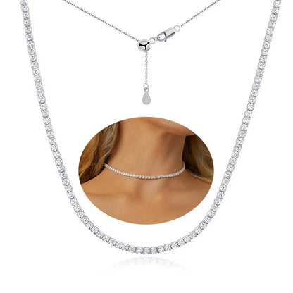 Moissanite Tennis Necklace