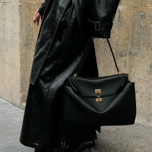 Large Capacity PU Leather Tote Bag