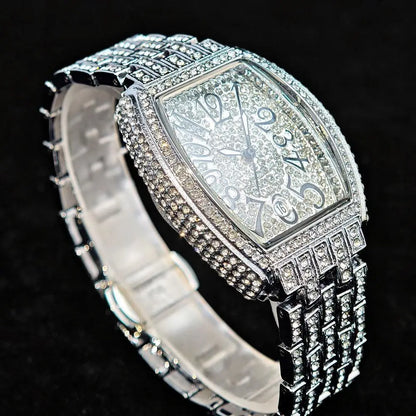Shiny Diamond Tonneau Women’s Watch