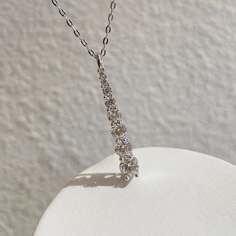 Elegant Moissanite Heart Necklace