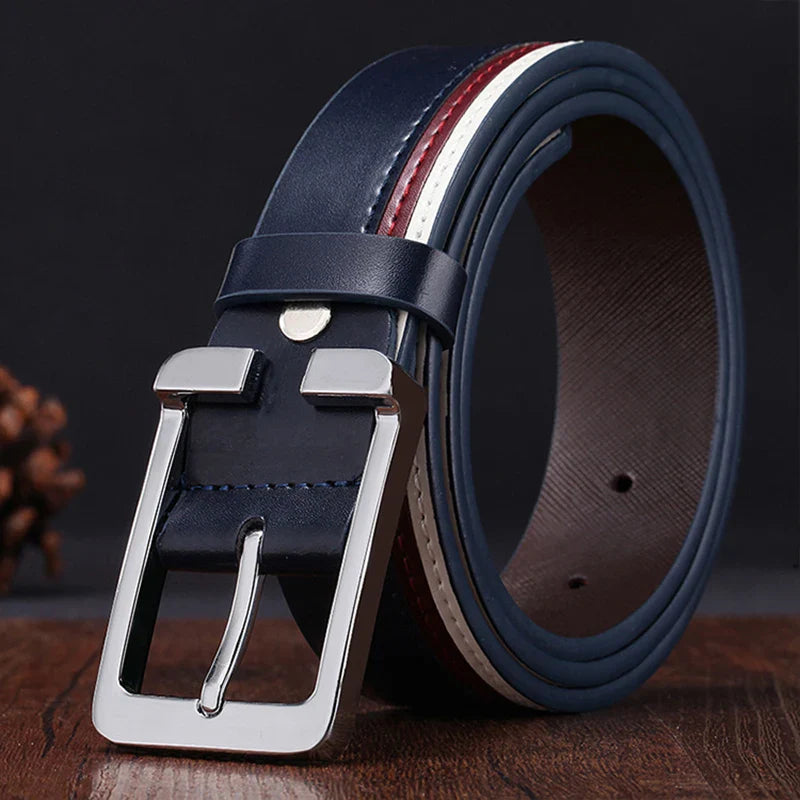 Men’s leather pin belt