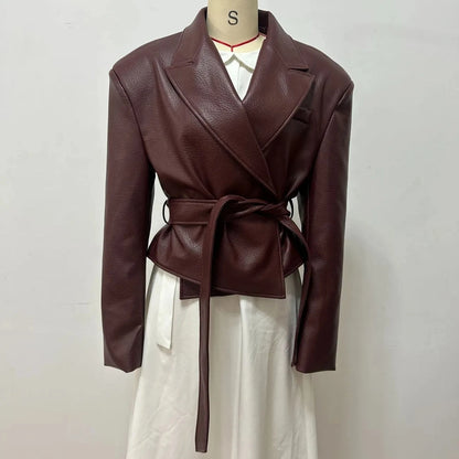 Belted Biker Jacket