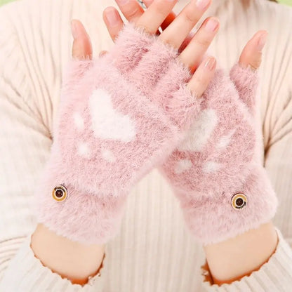 Warm Cat Paw Style Gloves
