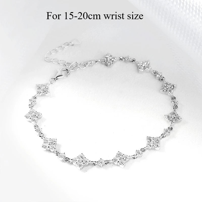 SMYOUE Full Diamond Moissanite Bracelet