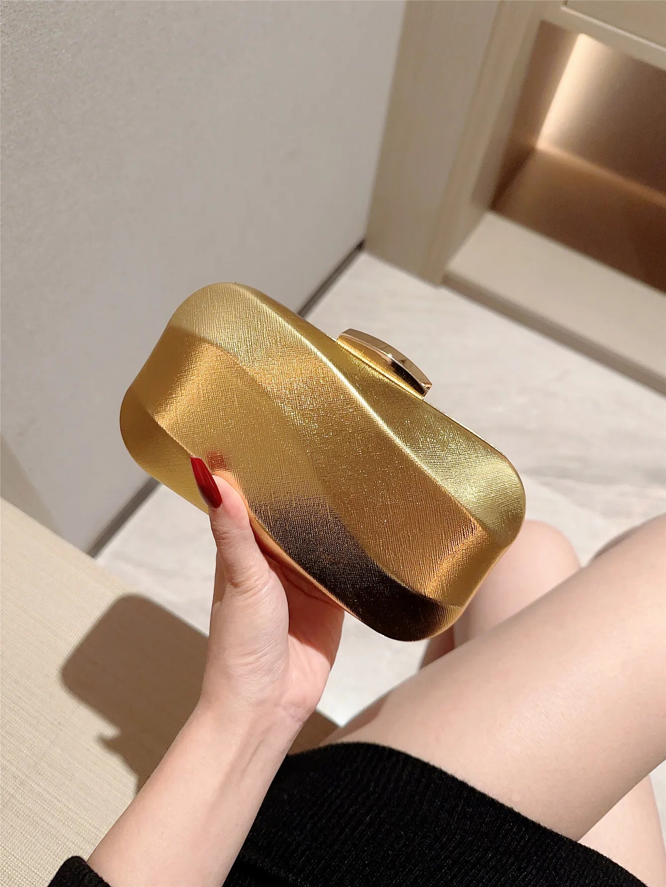 High-End Square Box Evening Clutch