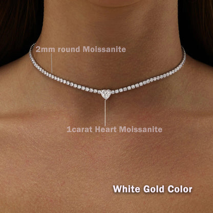 Moissanite Tennis Necklace