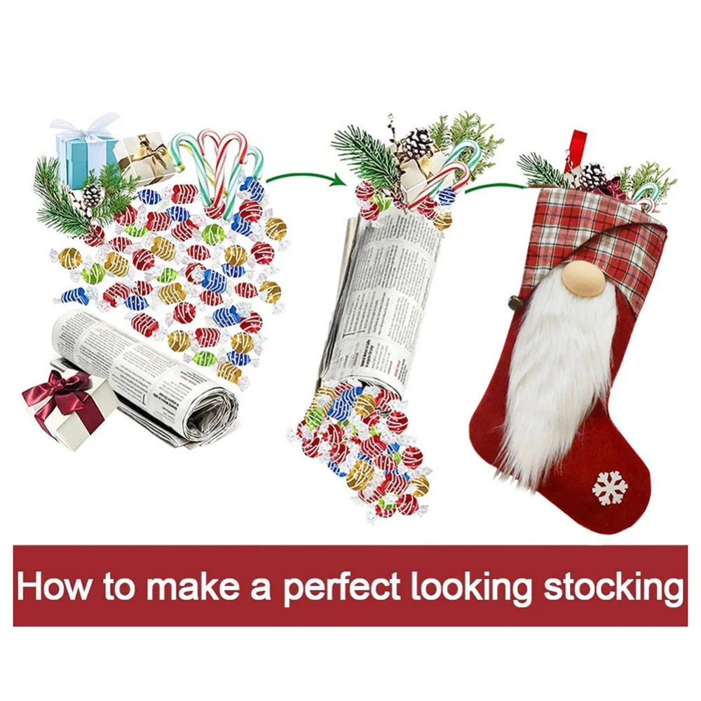 Santa Socks Gift Bag