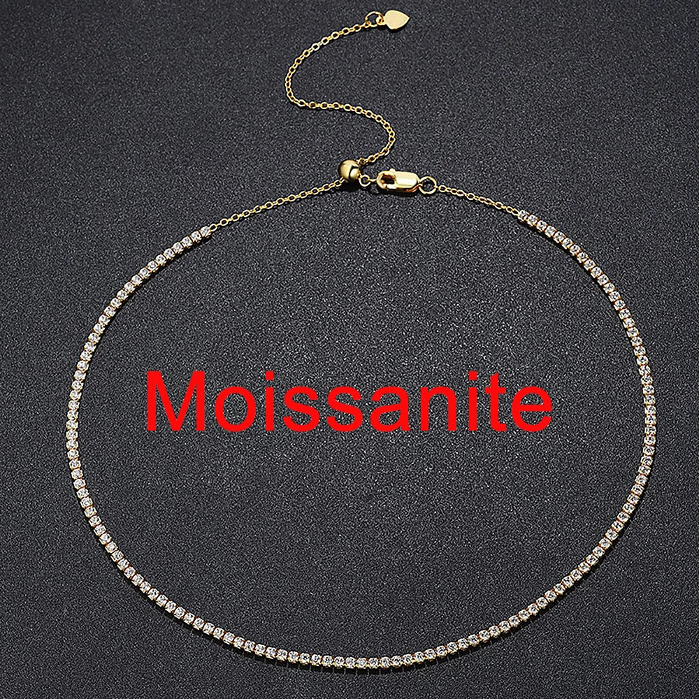 Moissanite Tennis Necklace