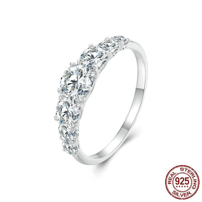 Heart Setting Moissanite Engagement Ring