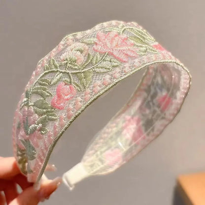 Embroidery Flower Hairband