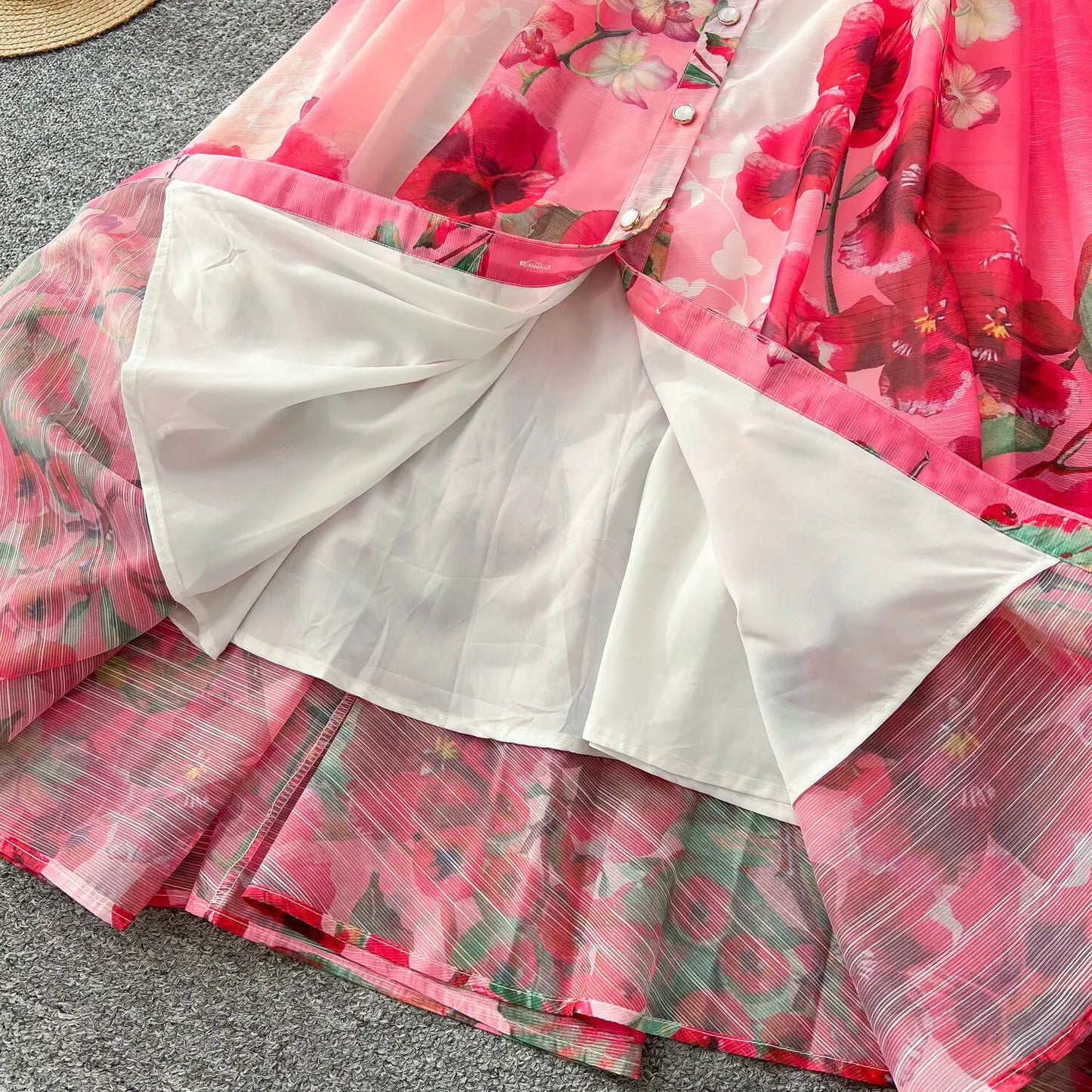 Floral Pearl Maxi Dress