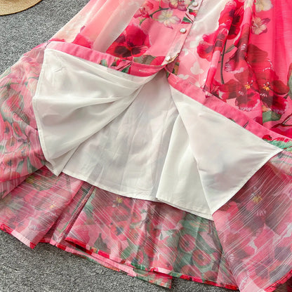 Floral Pearl Maxi Dress