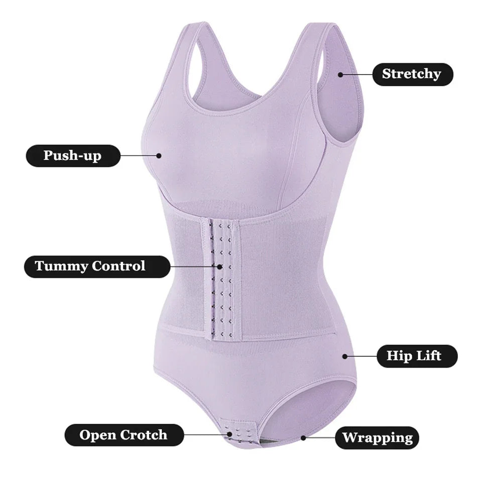2025 Zipper Belt Bodysuit Shapewear