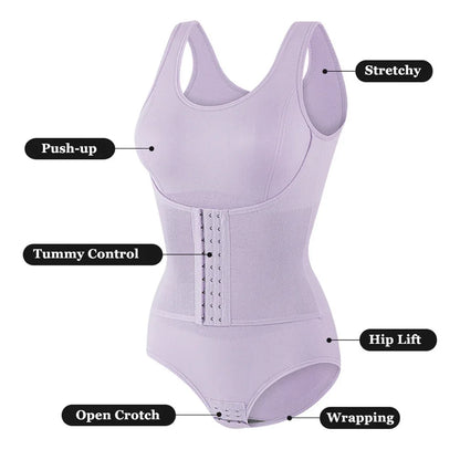 2025 Zipper Belt Bodysuit Shapewear