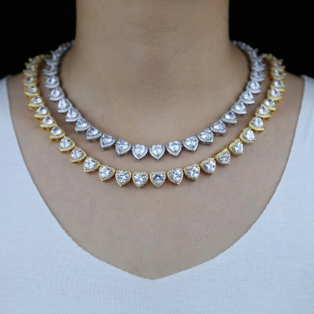 Heart CZ Choker