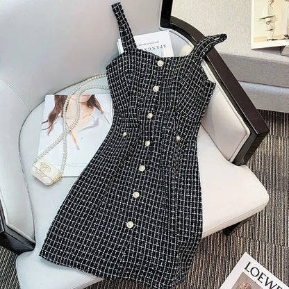 Plaid Dress Set